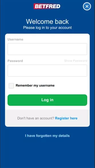 Betfred Casino Login